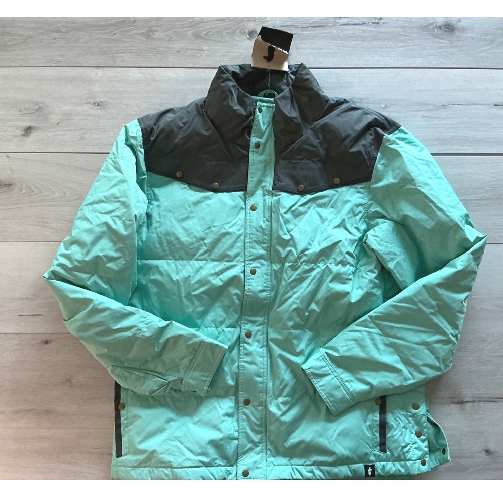 Cotopaxi Tianjin 650F Dridown Canvas Jacket Mint/Slate Gray M XL New‎ With Tags